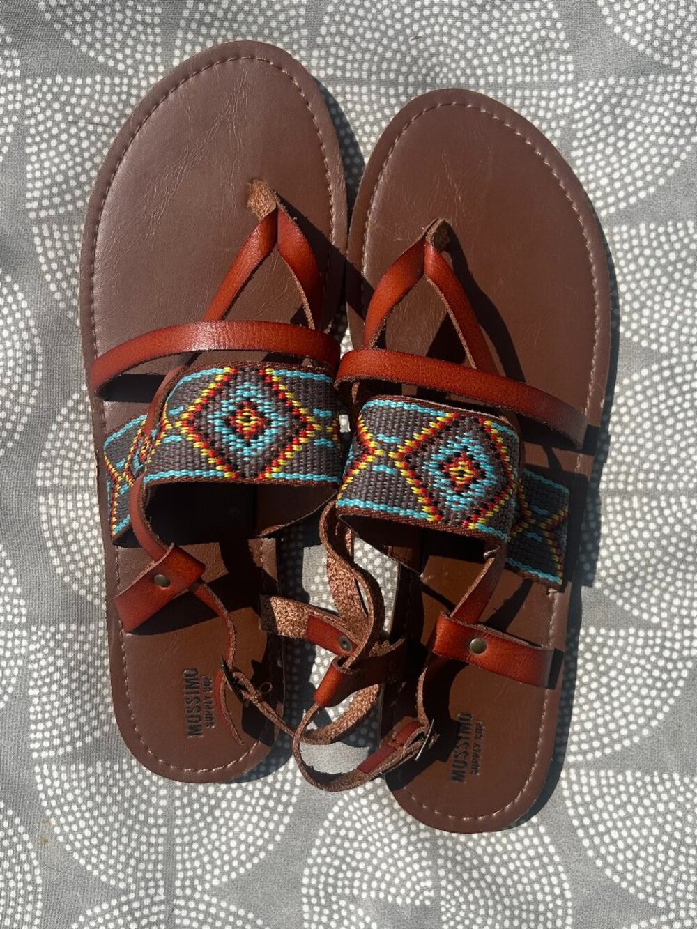 Mossimo Supply Co. Brown Boho Strappy Sandals Women’s 11